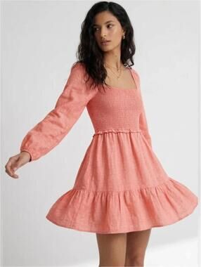 Aritzia | Dresses | Nwt Aritzia Wilfred Eleta Linen Mini Dress 0 Linen |  Poshmark